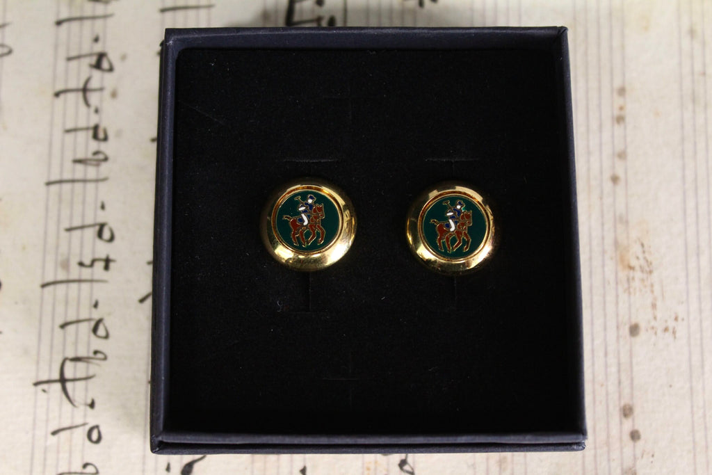 Gemelos vintage italianos de Polo