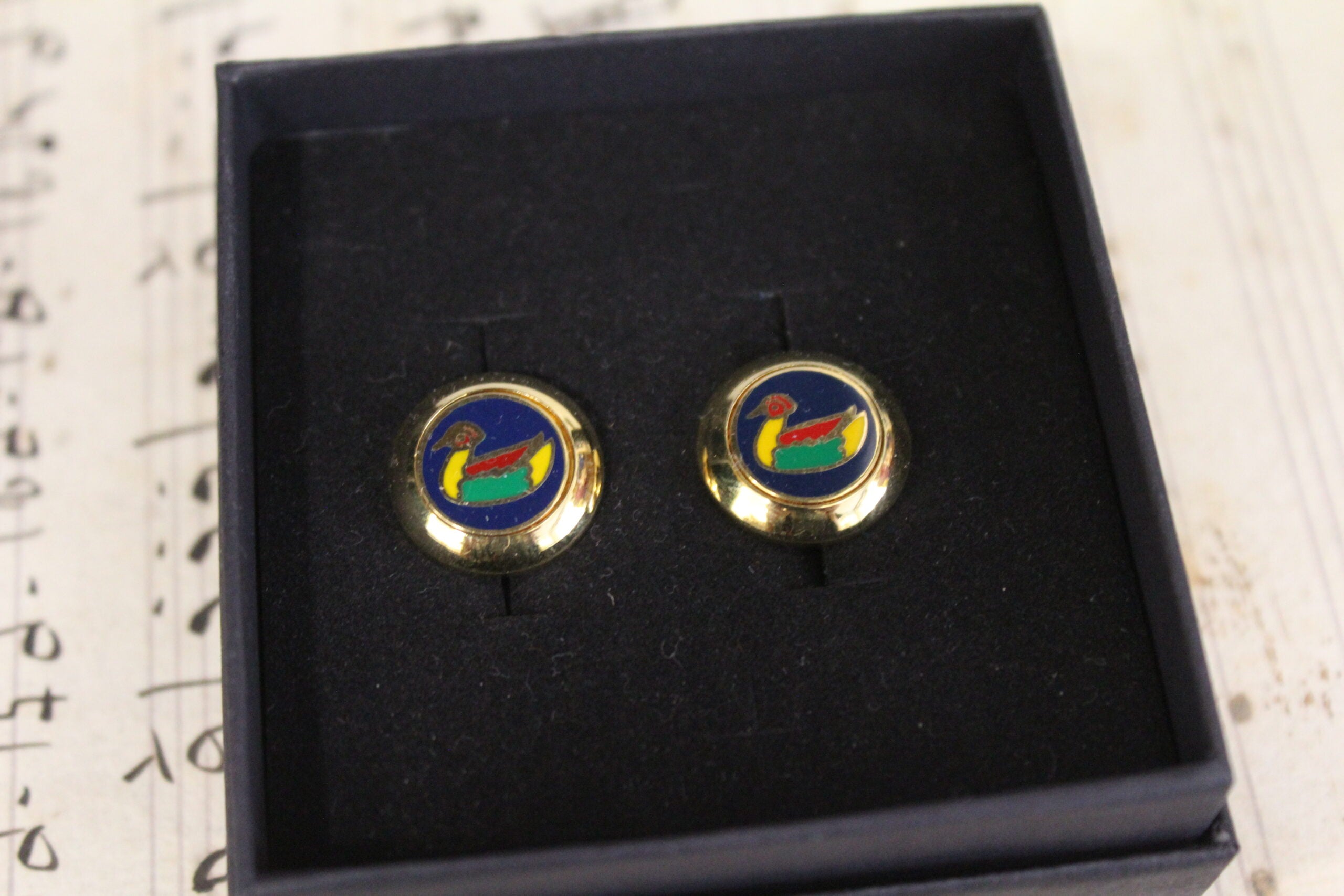 Gemelos vintage italianos de Patos