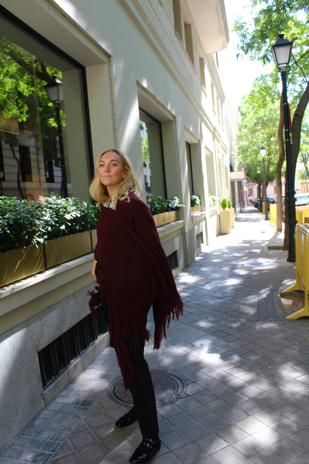 Chal de lana Outlander - Burdeos