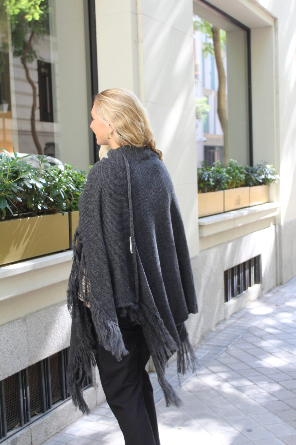 Chal de lana Outlander - Gris Oscuro