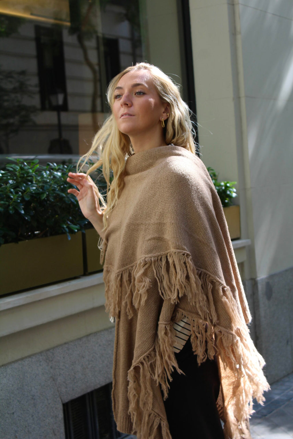 Chal de lana Outlander - Camel