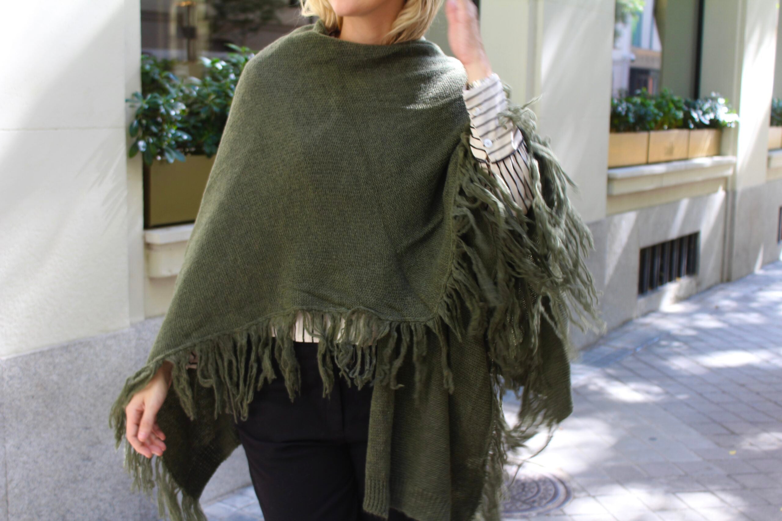 Chal de lana Outlander - Verde caza