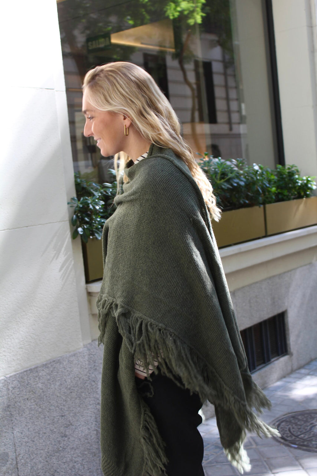 Chal de lana Outlander - Verde caza