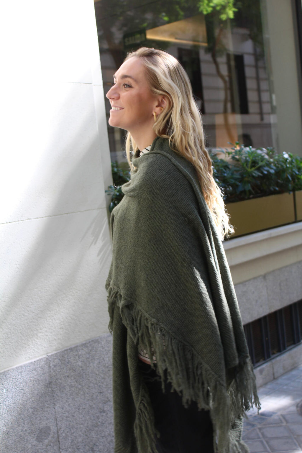 Chal de lana Outlander - Verde caza