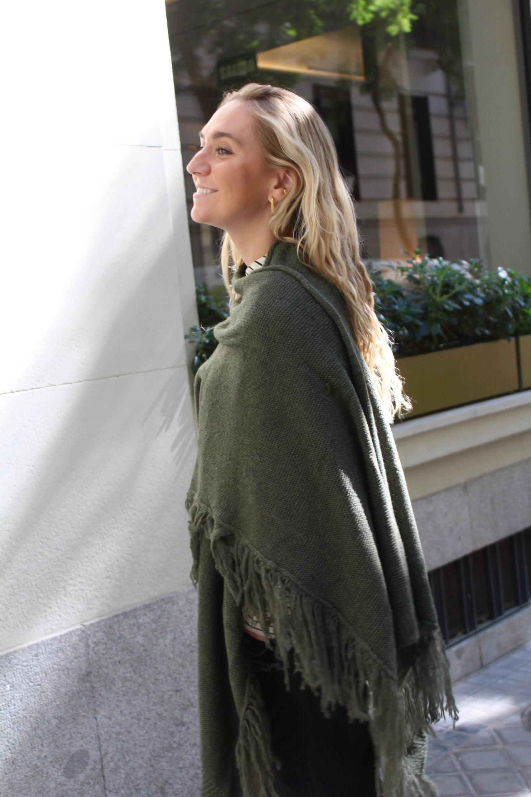 Chal de lana Outlander - Verde caza