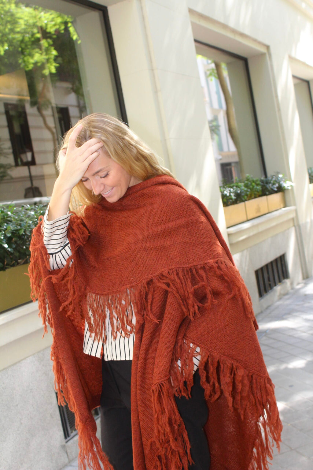 Xaile de lã Outlander - Azulejo