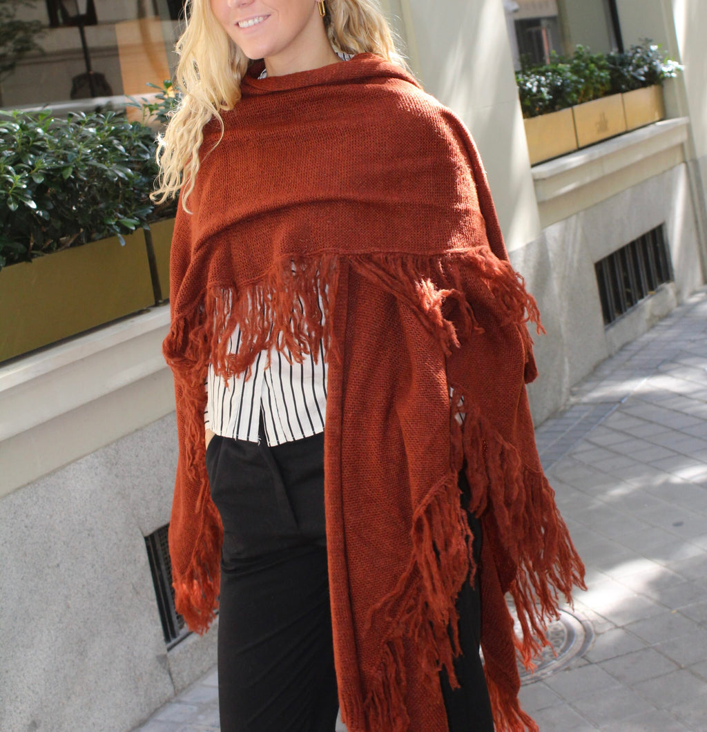 Xaile de lã Outlander - Azulejo