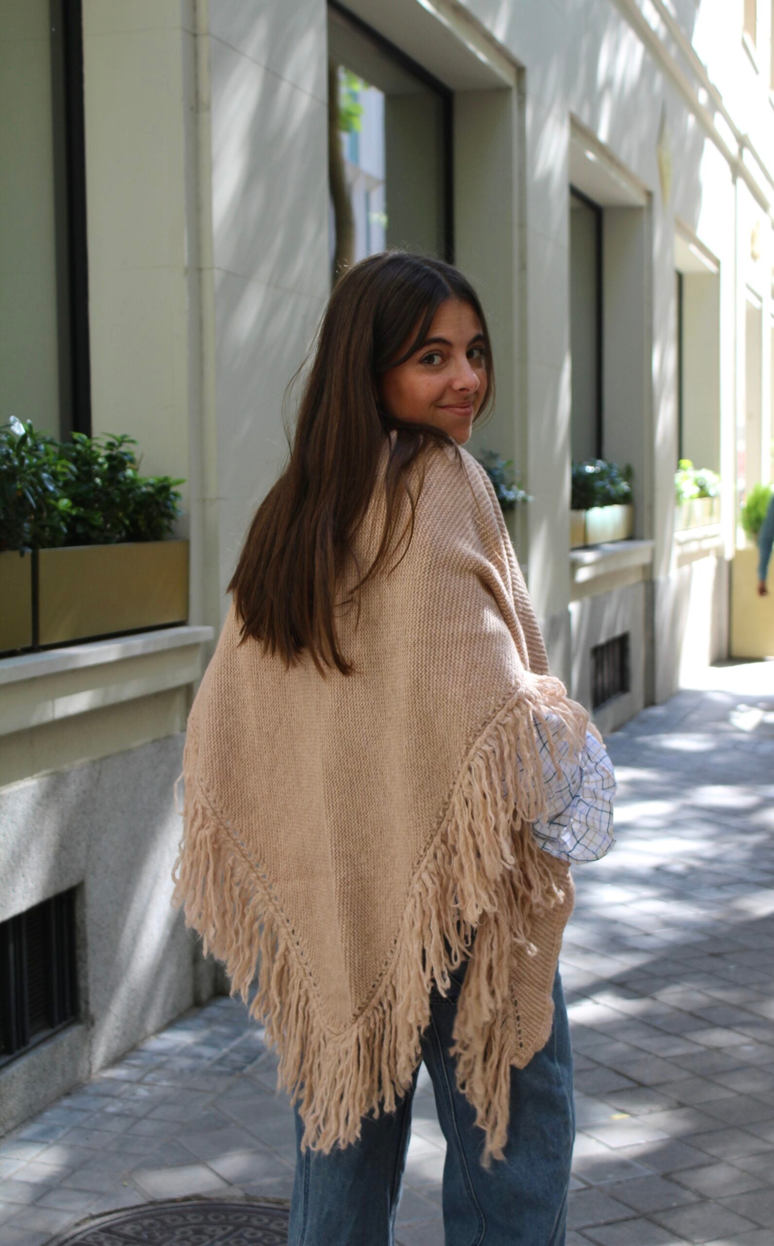 Chal de lana Balmoral - Beige