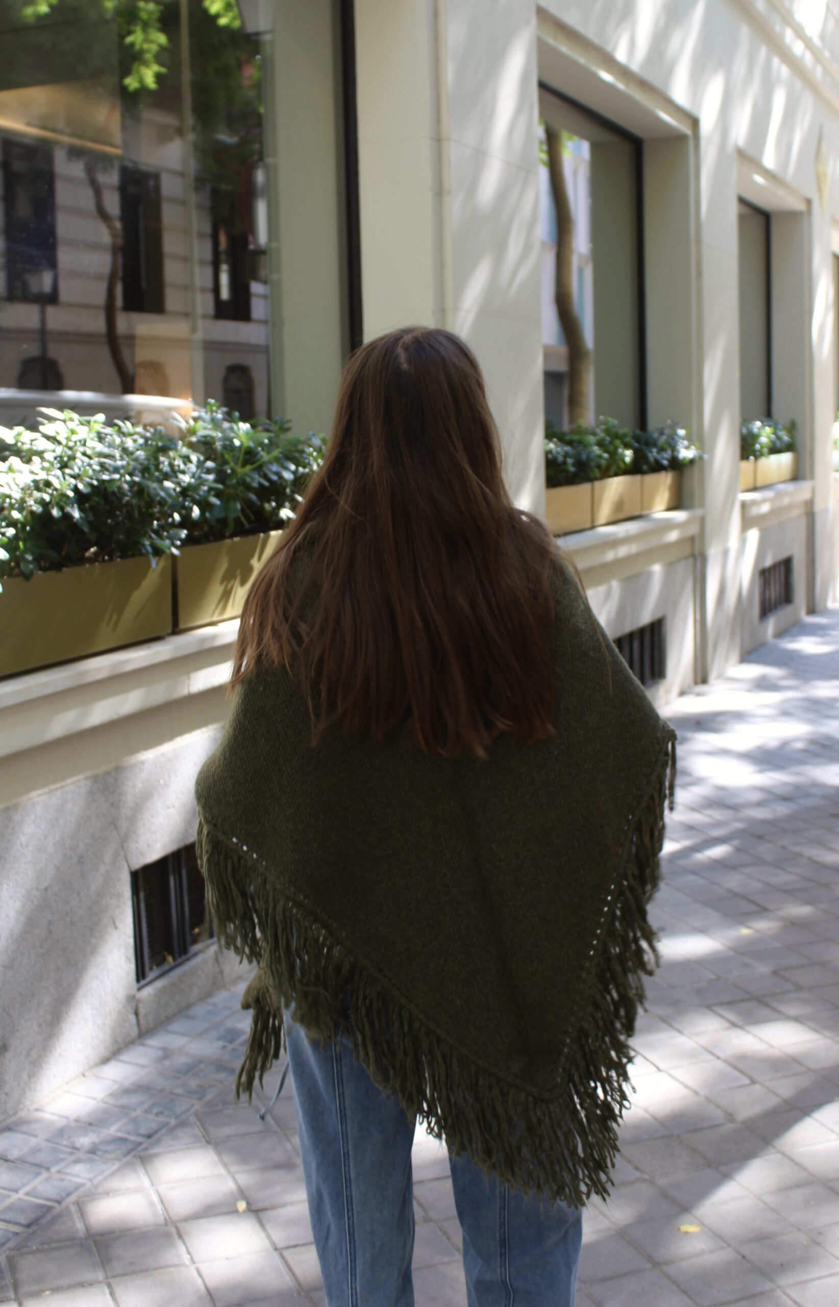 Chal de lana Balmoral - Verde caza