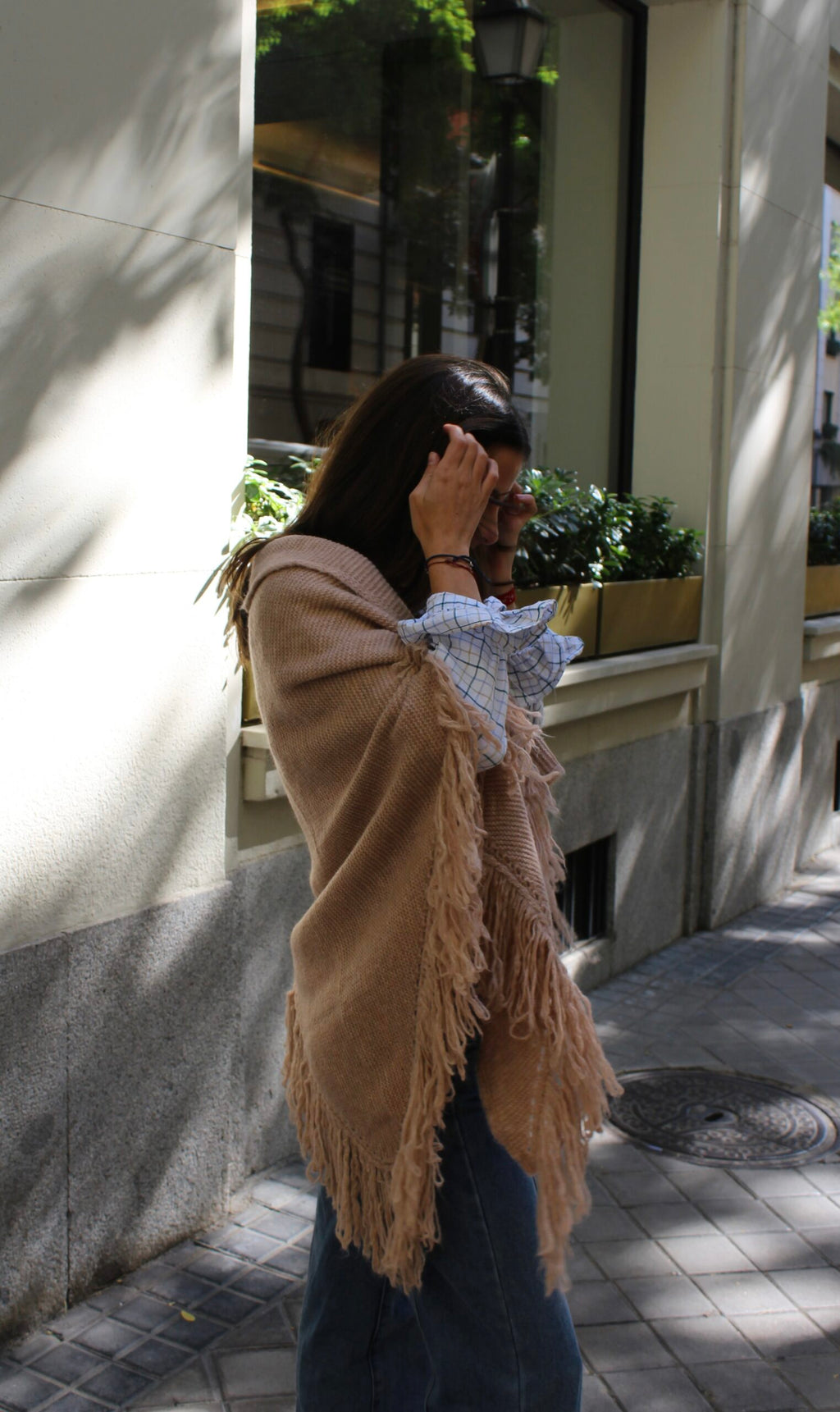 Chal de lana Balmoral - Camel