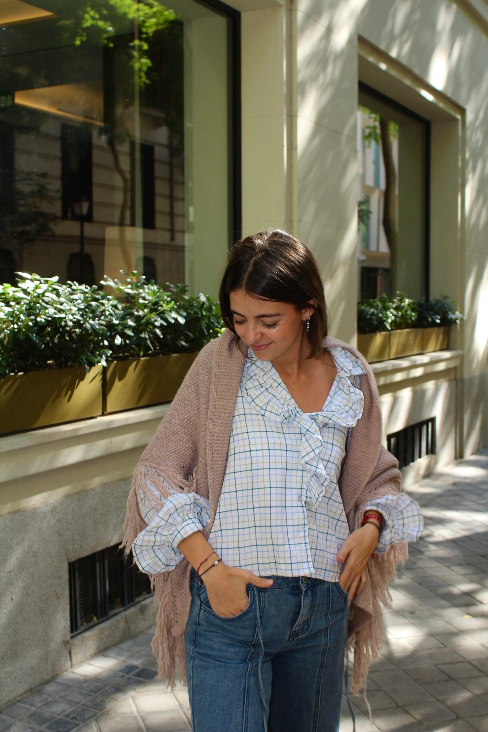 Chal de lana Balmoral - Rosa Maquillaje