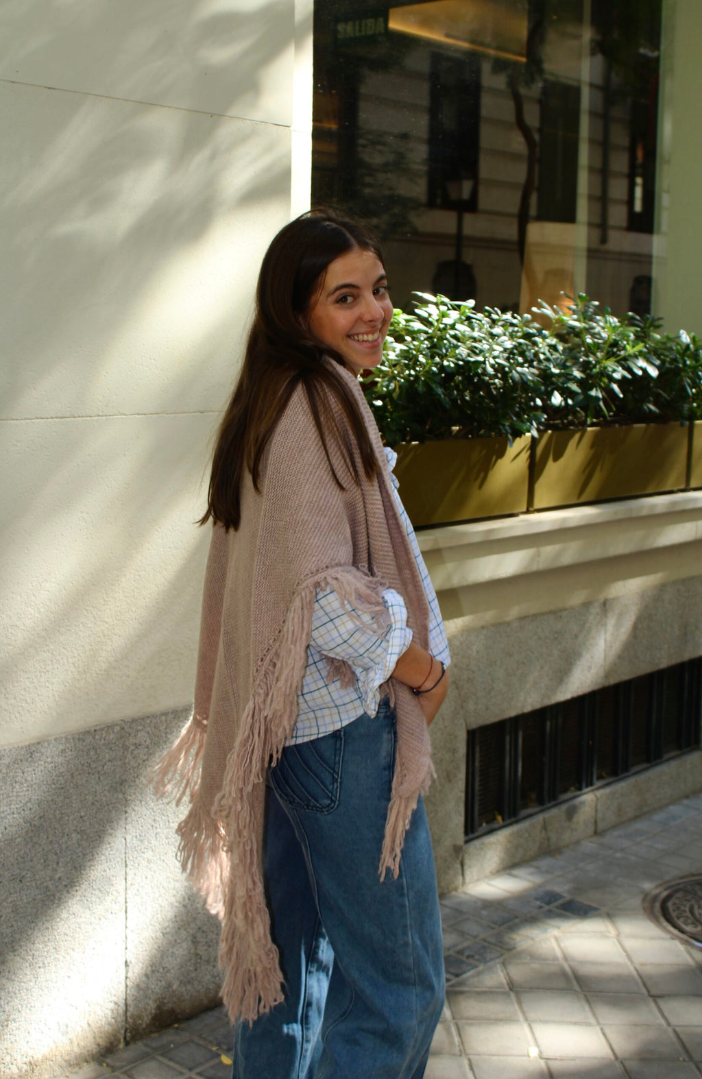 Chal de lana Balmoral - Rosa Maquillaje