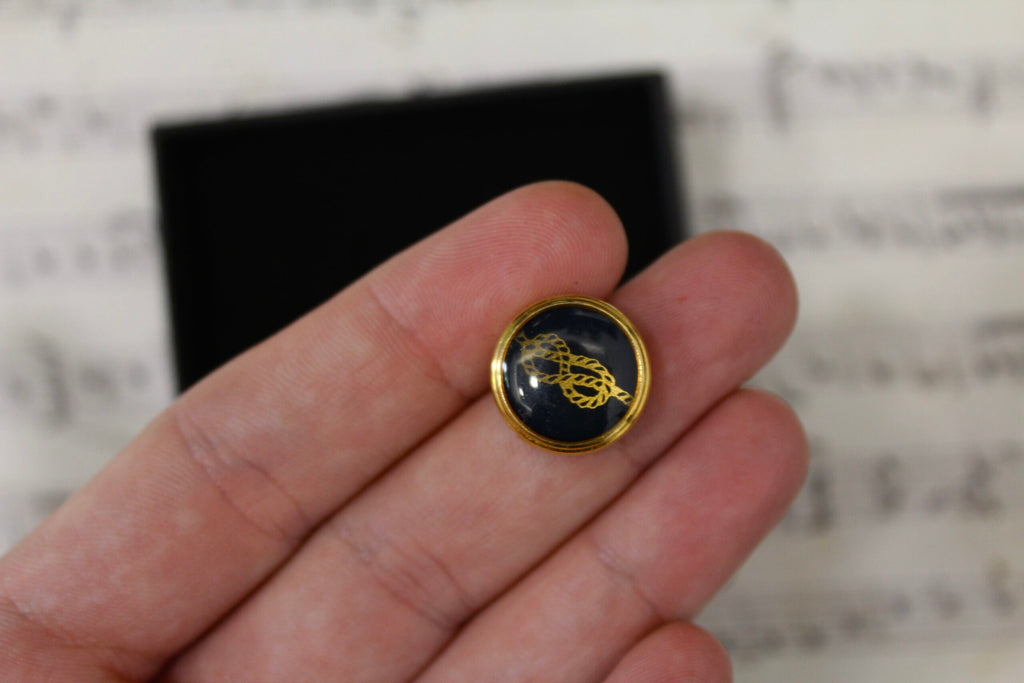 Gemelos Cubrebotones vintage franceses de amarras