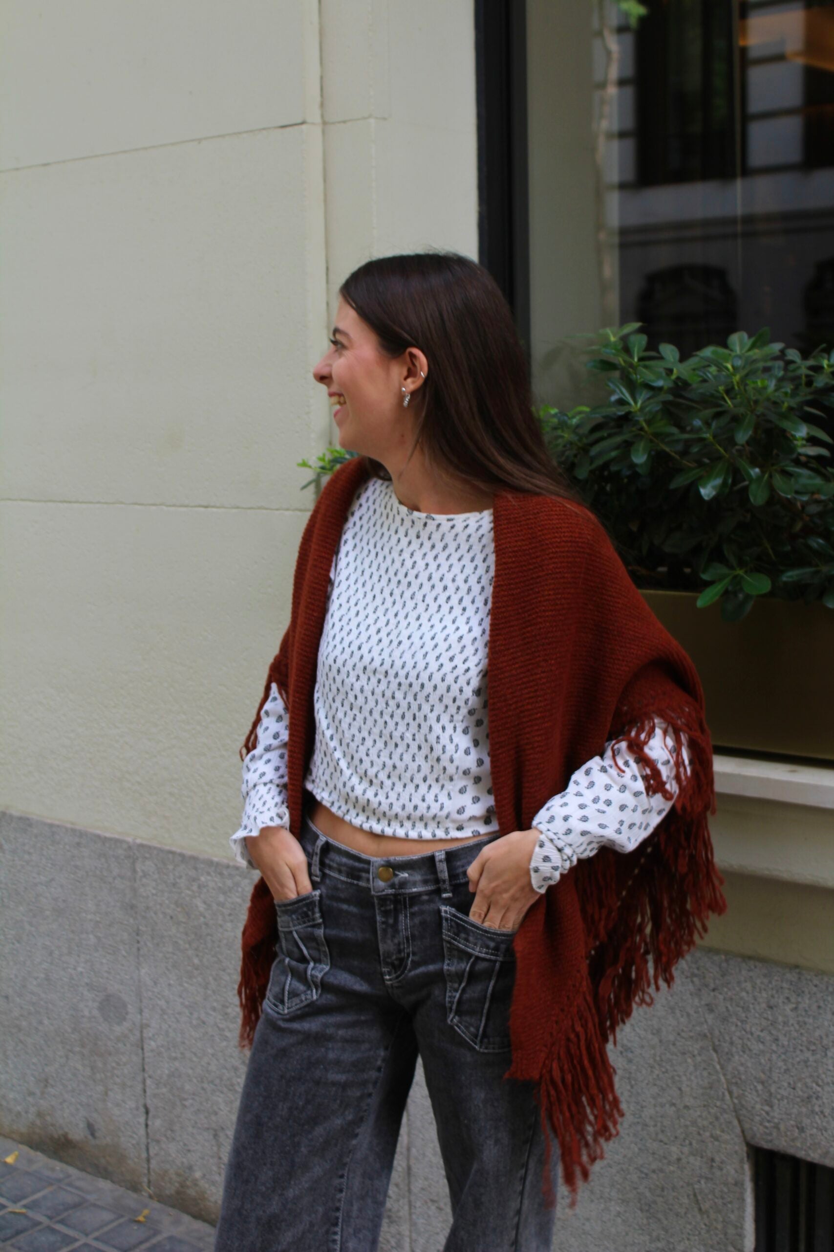 Chal de lana Balmoral - Teja