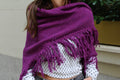 Chal de lana Balmoral - Morado