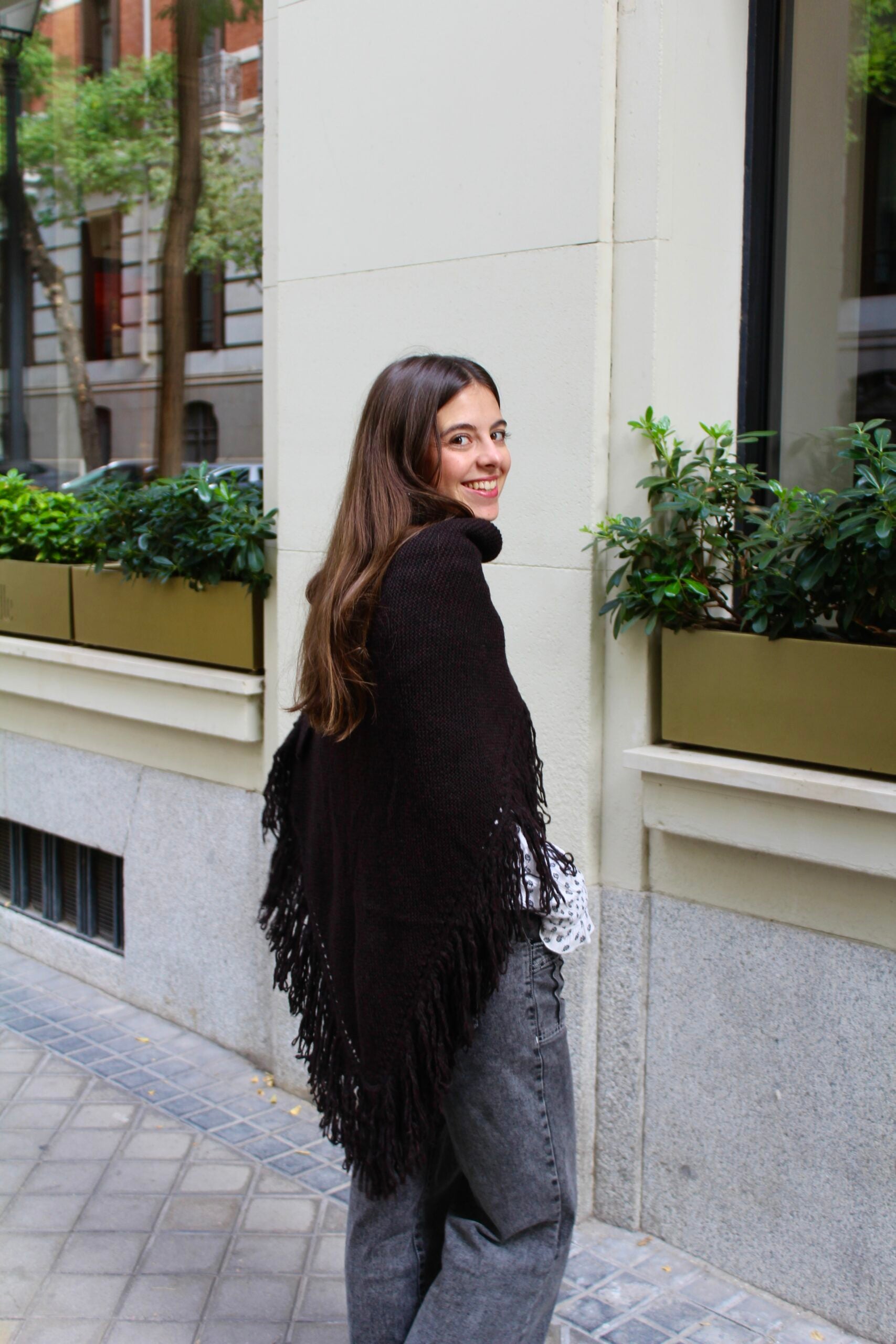 Chal de lana Balmoral - Marrón chocolate