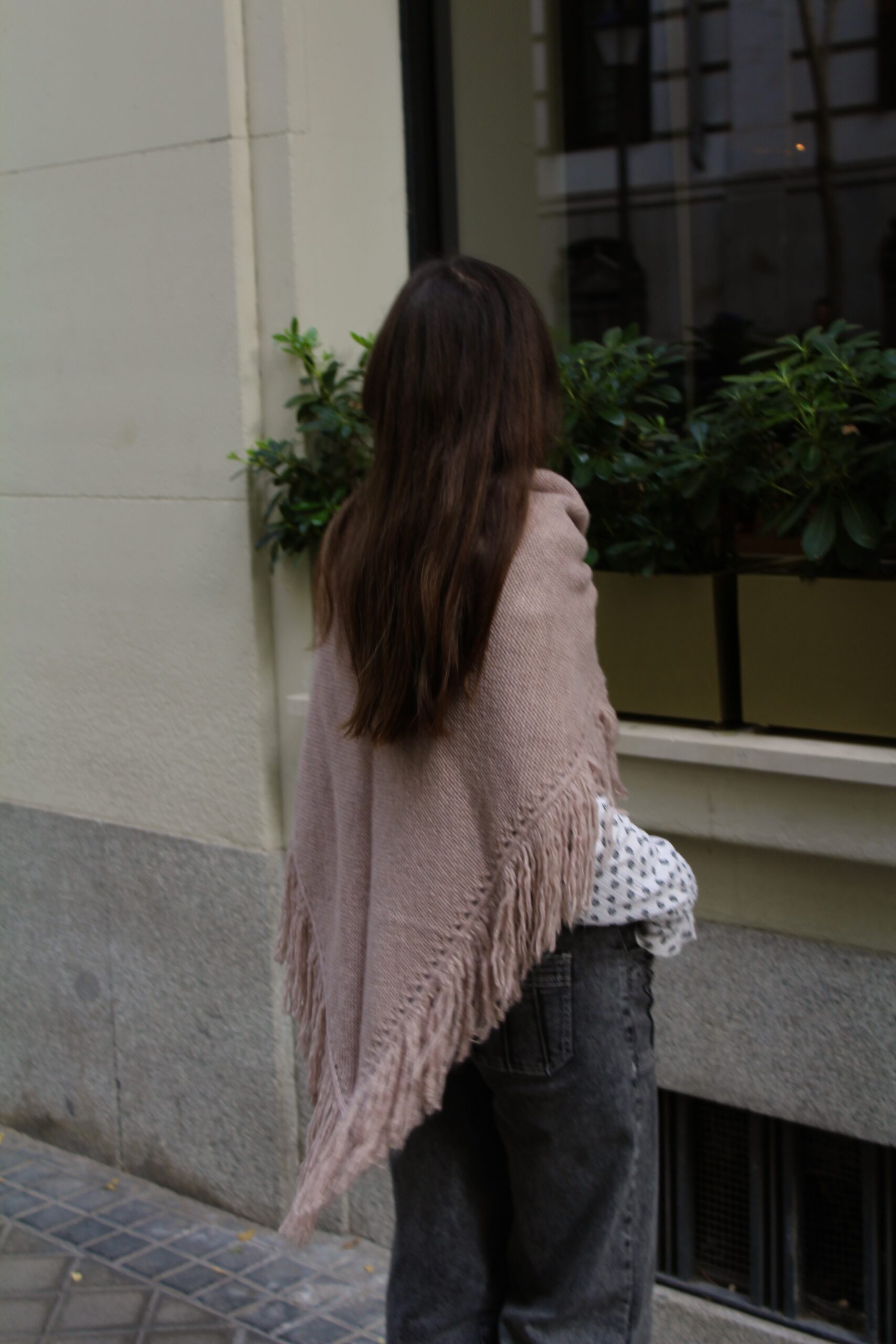 Chal de lana Balmoral - Rosa Empolvado