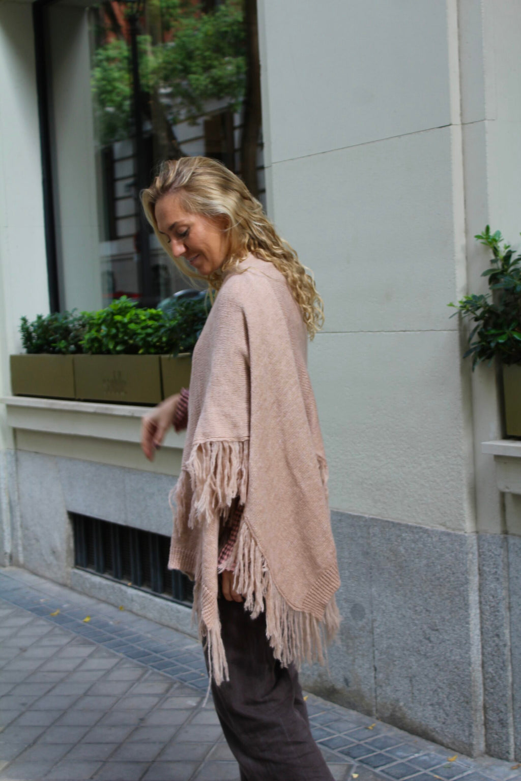 Chal de lana Outlander - Rosa Maquillaje