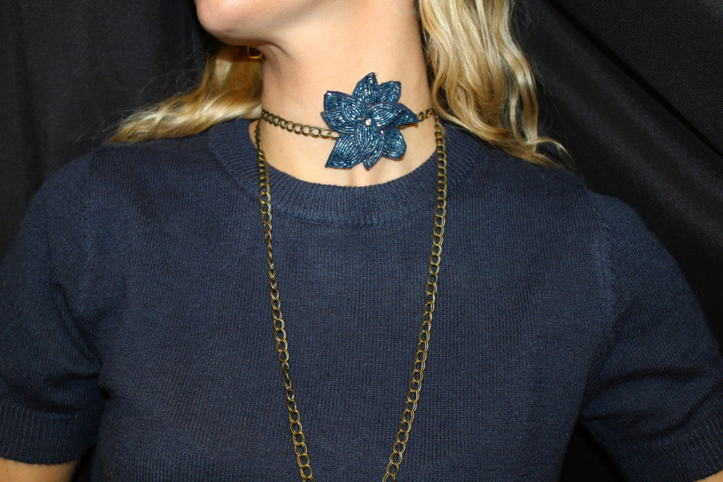 Collar Carnaby azul oscuro