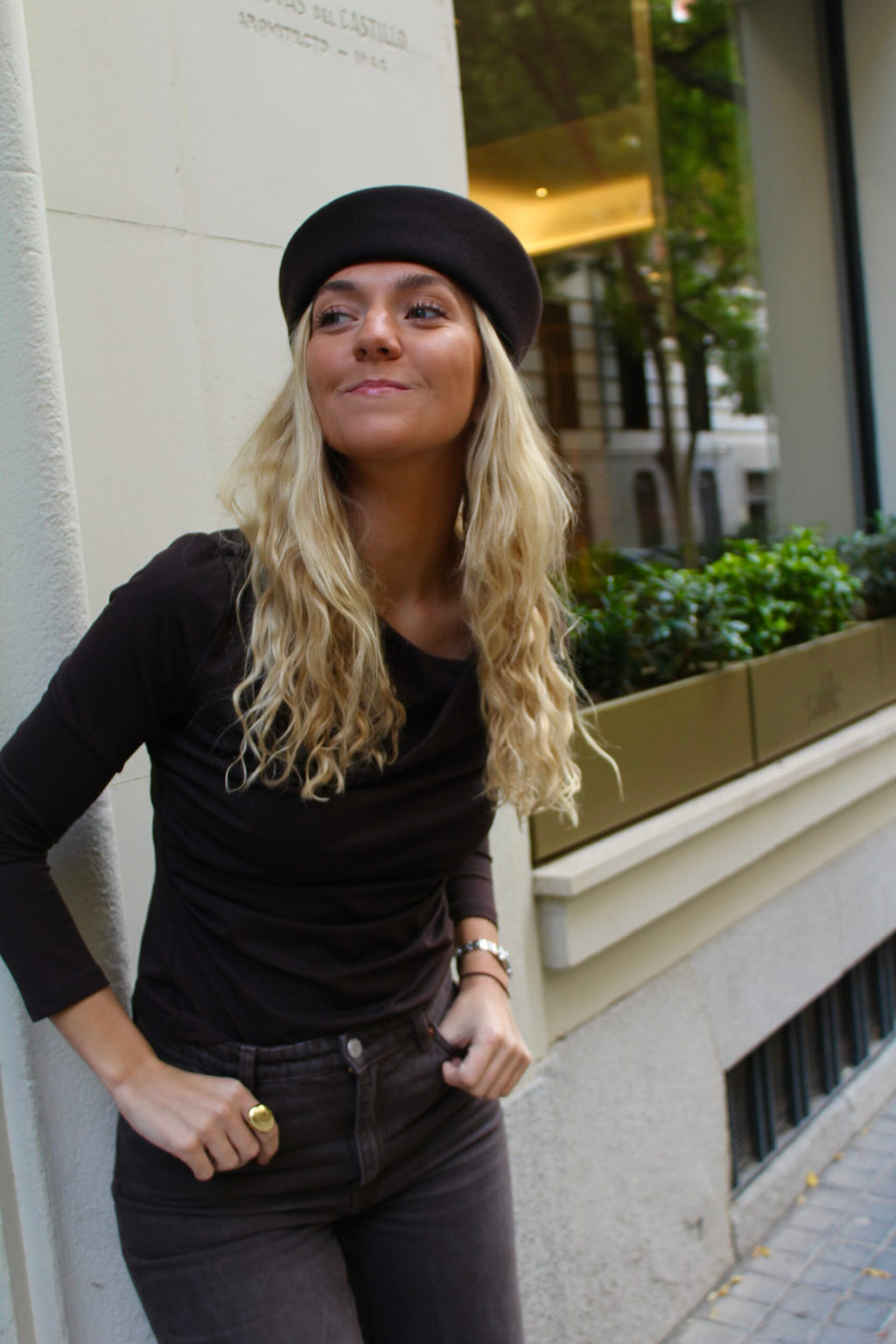 Casquete Karenina - Marrón Chocolate