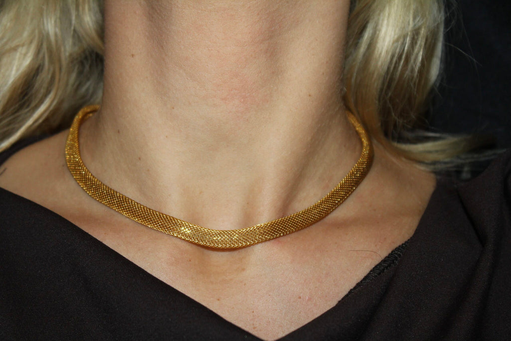Collar vintage de malla