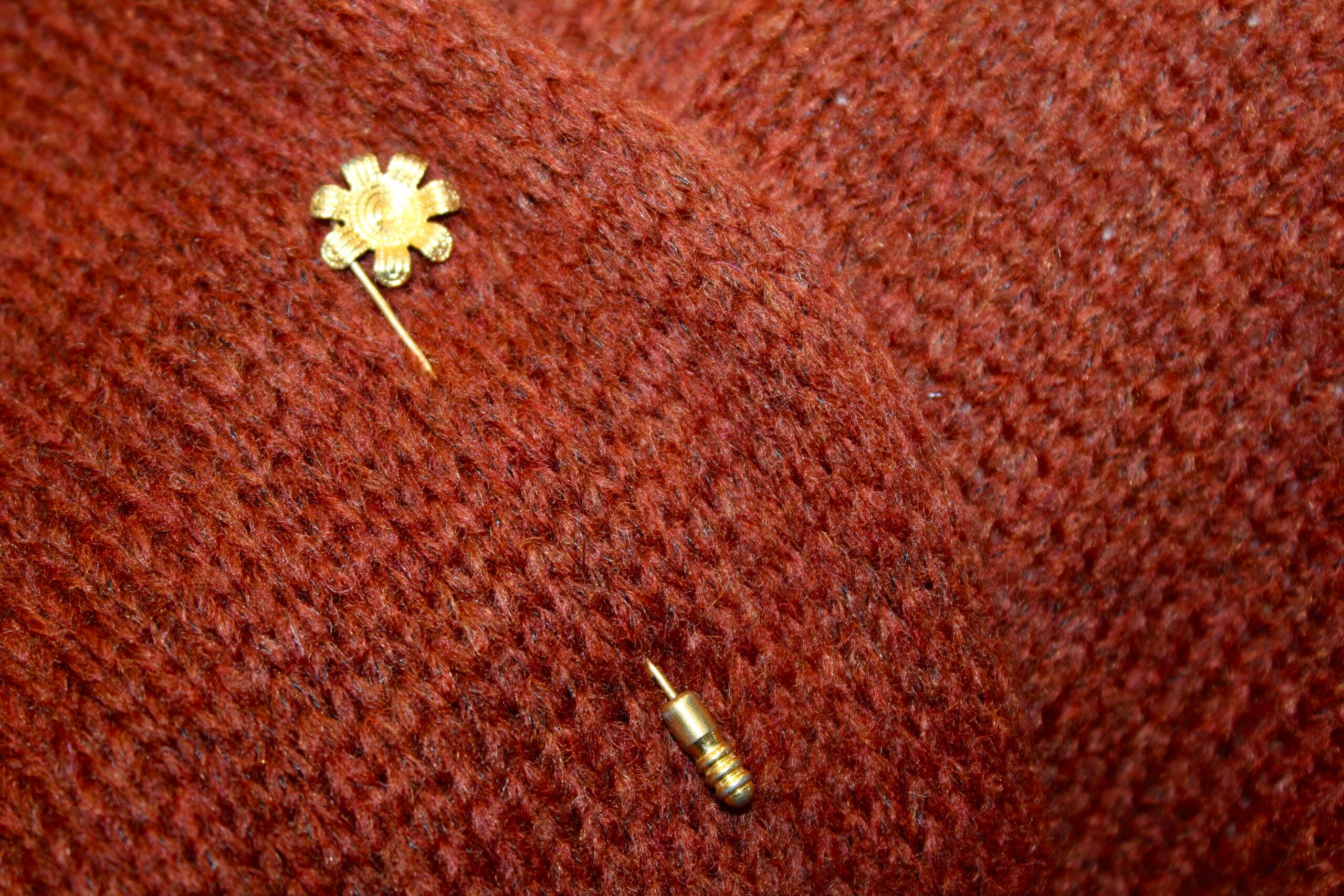 Broche vintage alfiler  Flor