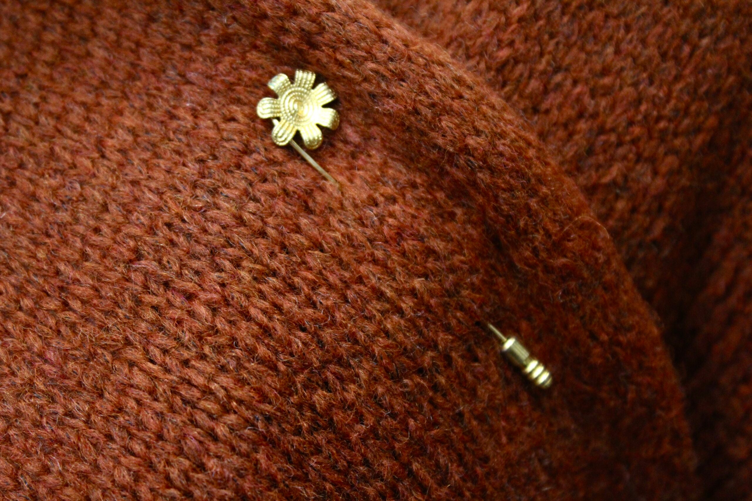 Broche vintage alfiler  Flor