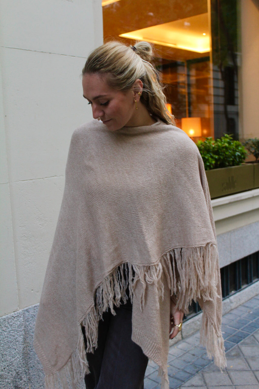 Chal de lana Outlander - Beige arena