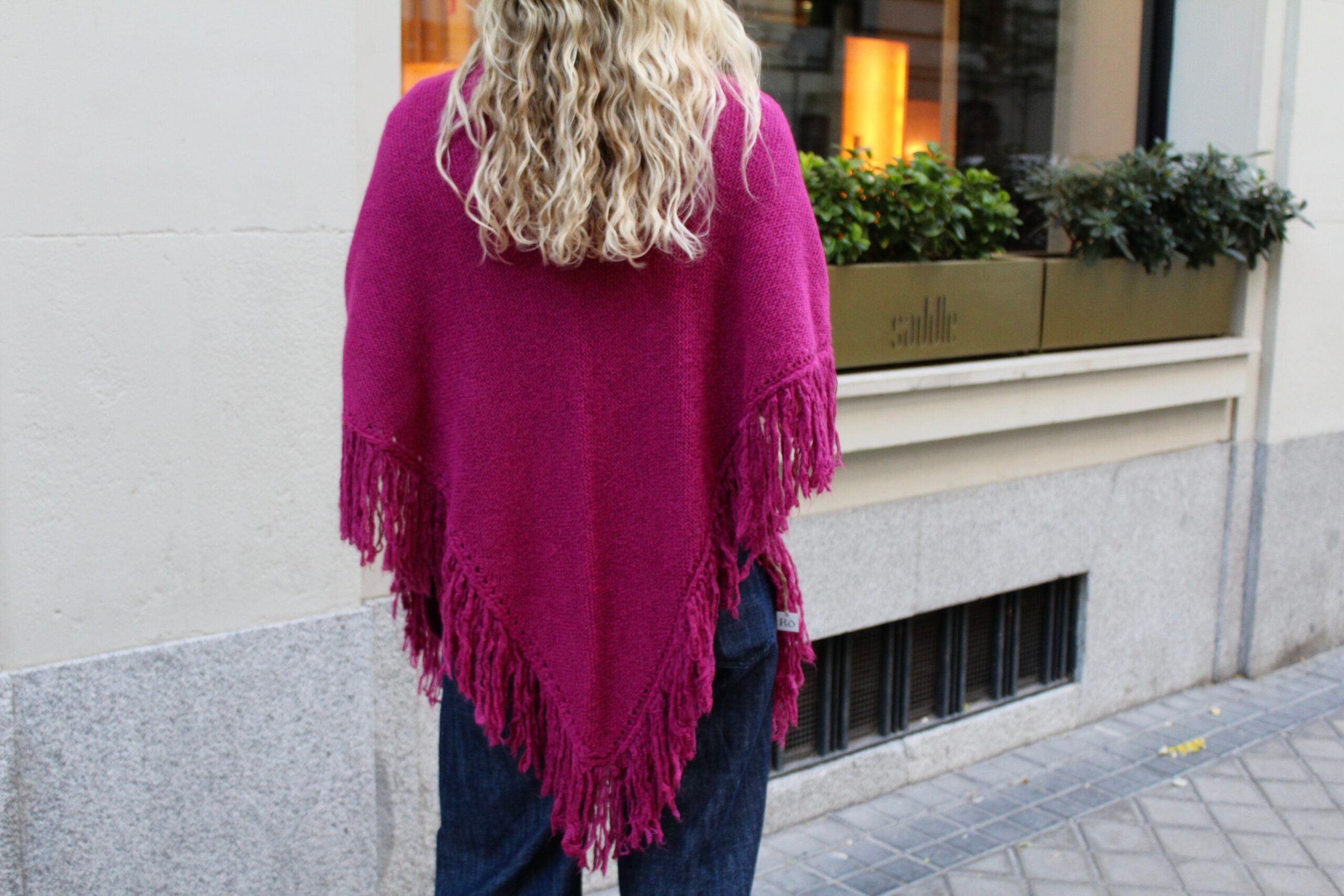 Chal de lana Balmoral - Rosa Magenta