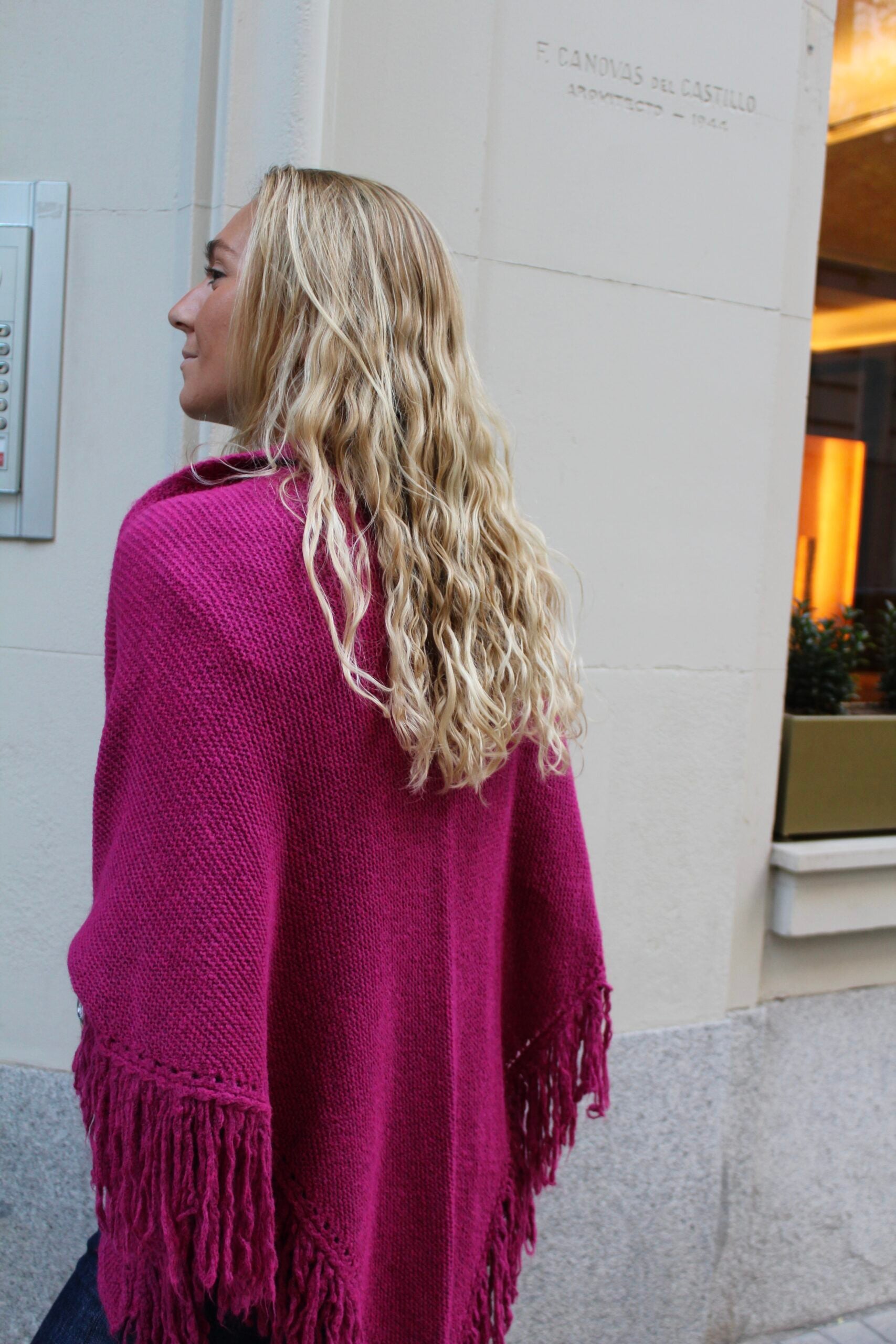 Chal de lana Balmoral - Rosa Magenta