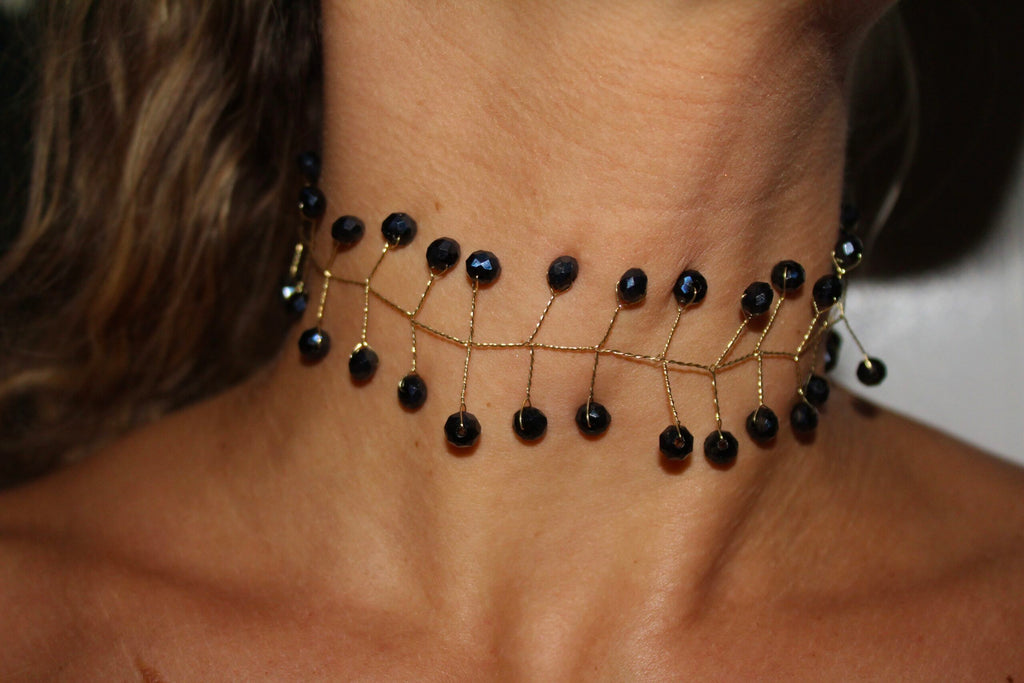 Gargantilha Tirolesa Azul Noite