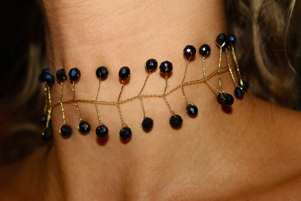 Gargantilha Tirolesa Azul Noite