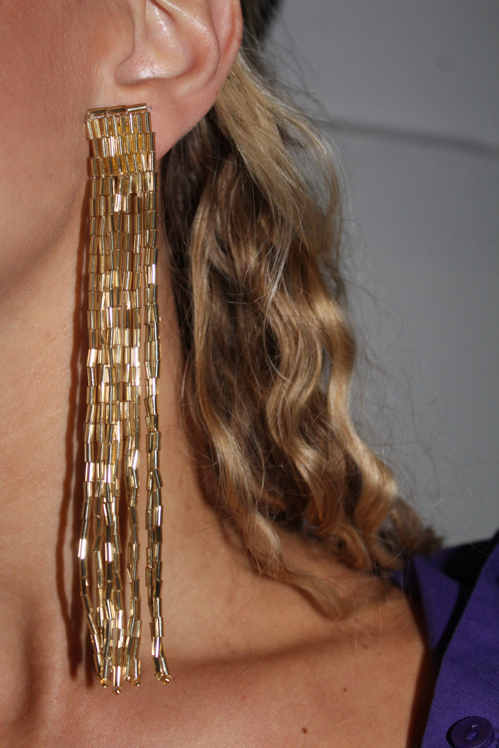 Pendientes Cascada Gold