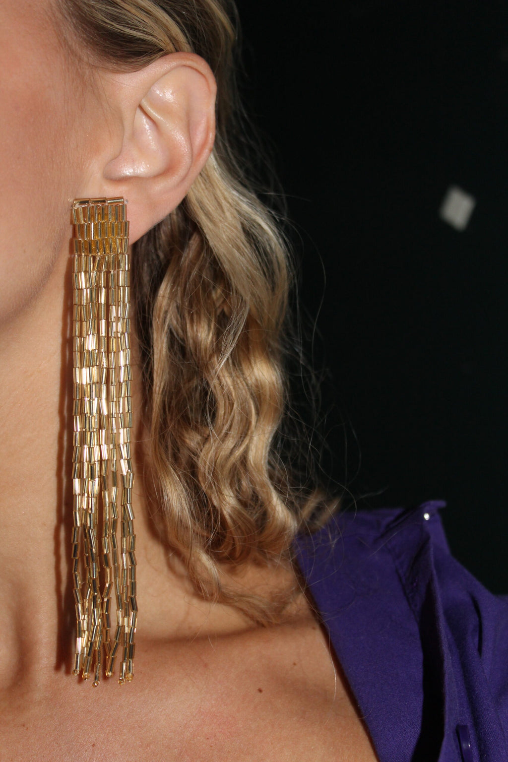 Pendientes Cascada Gold