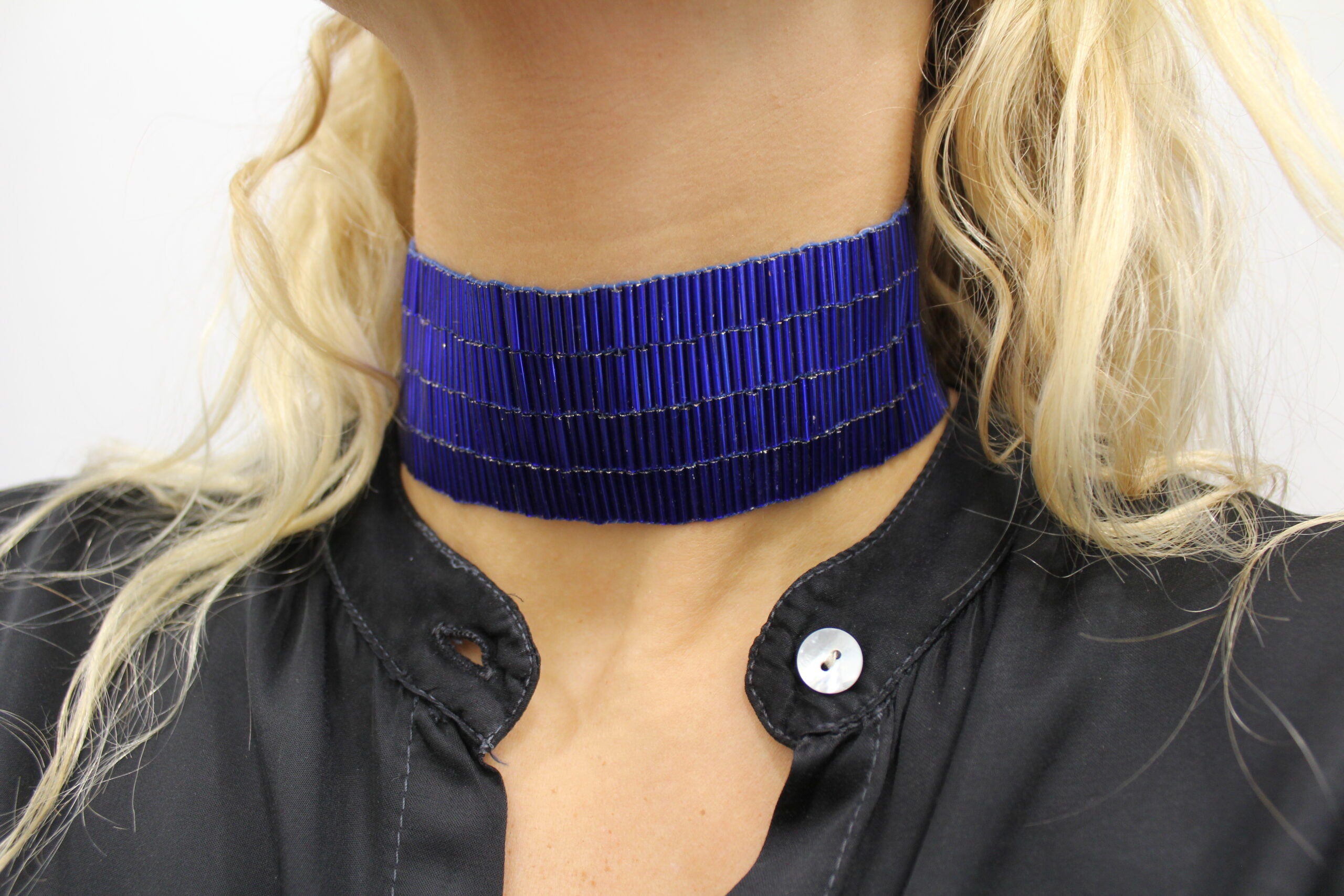 Gargantilla Flash azul