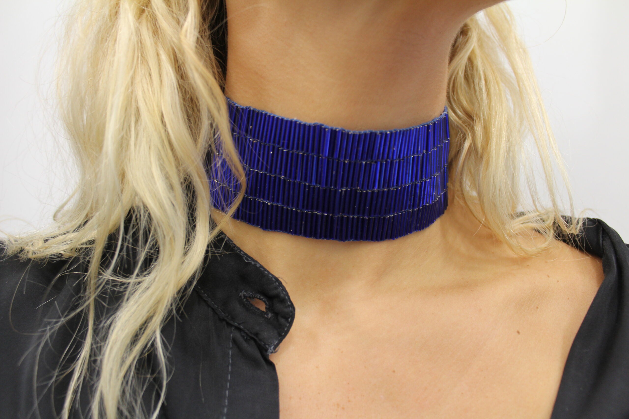 Gargantilla Flash azul