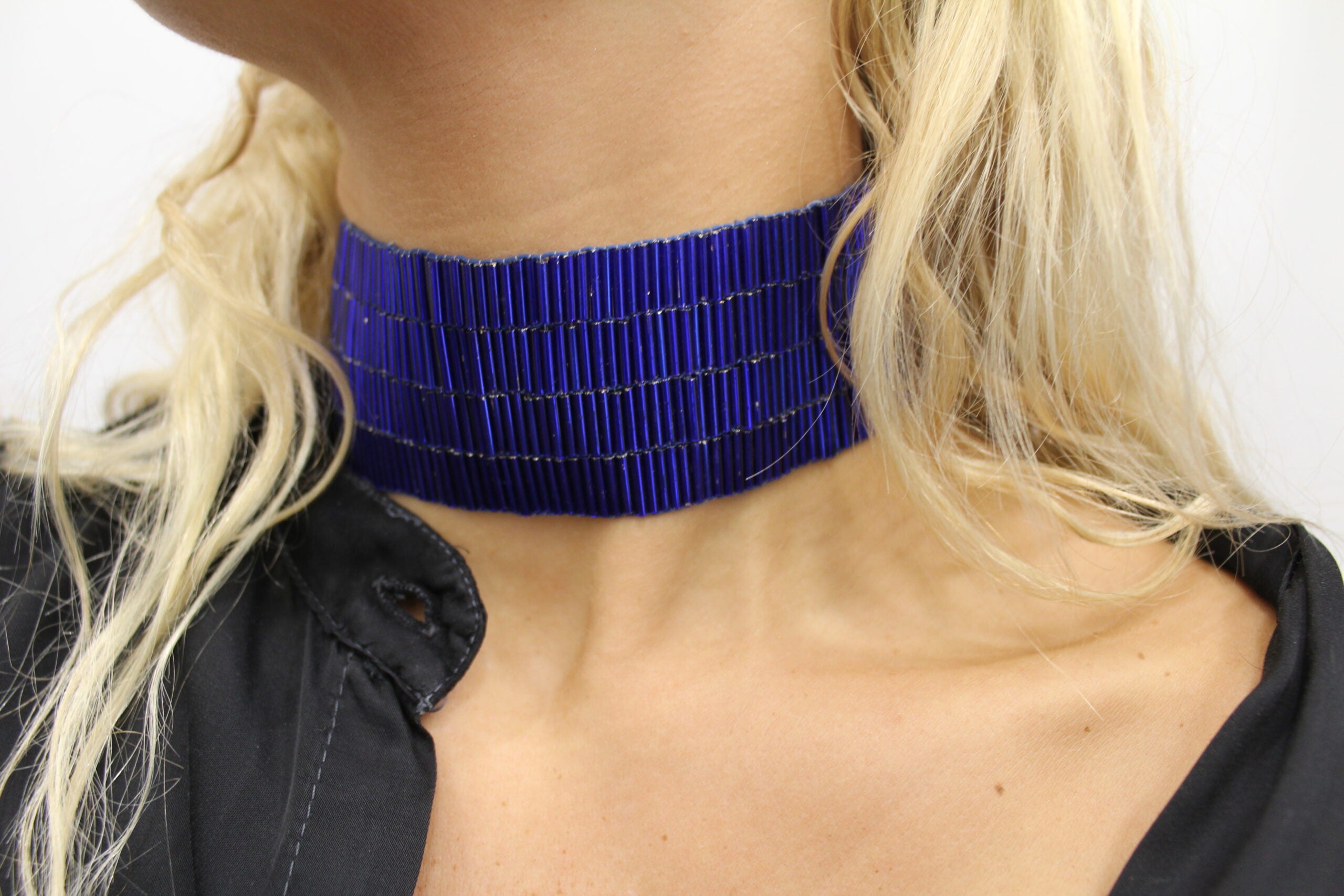 Gargantilla Flash azul