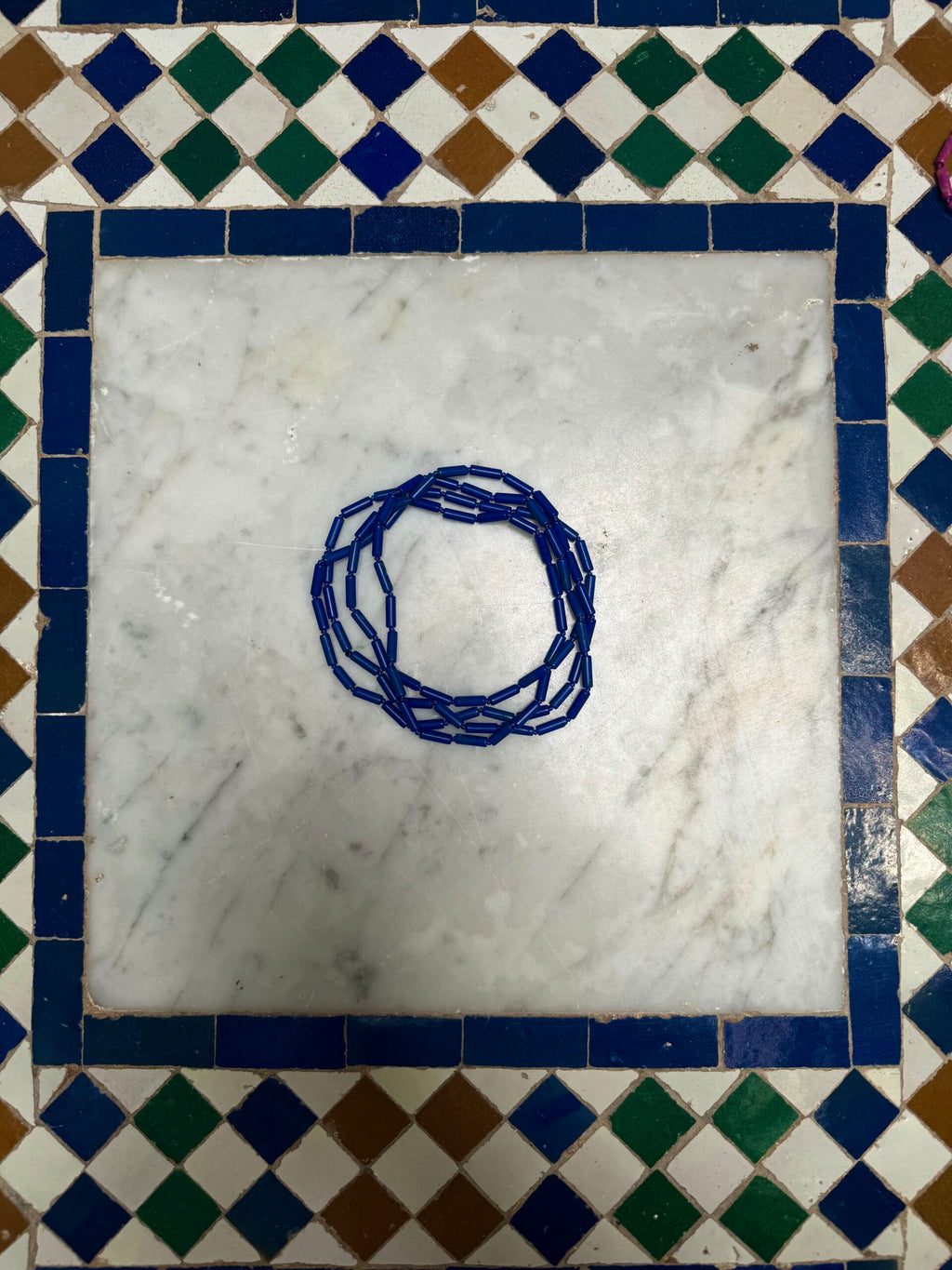 Collar de Fideos Madrasa Azul