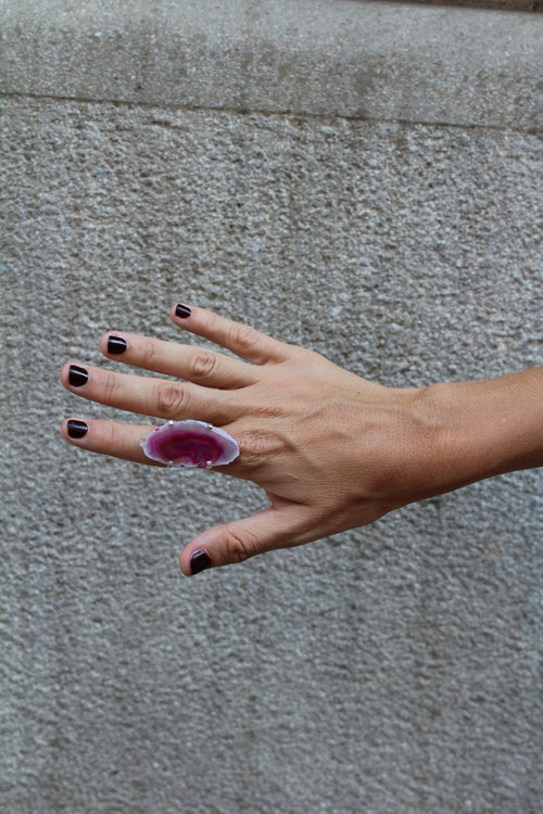 Anillo Ágata - Rosa 01