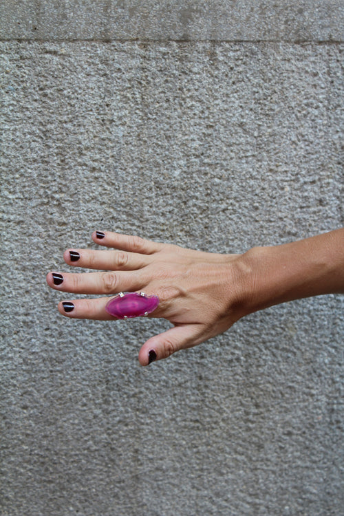 Anillo Ágata - Rosa 02