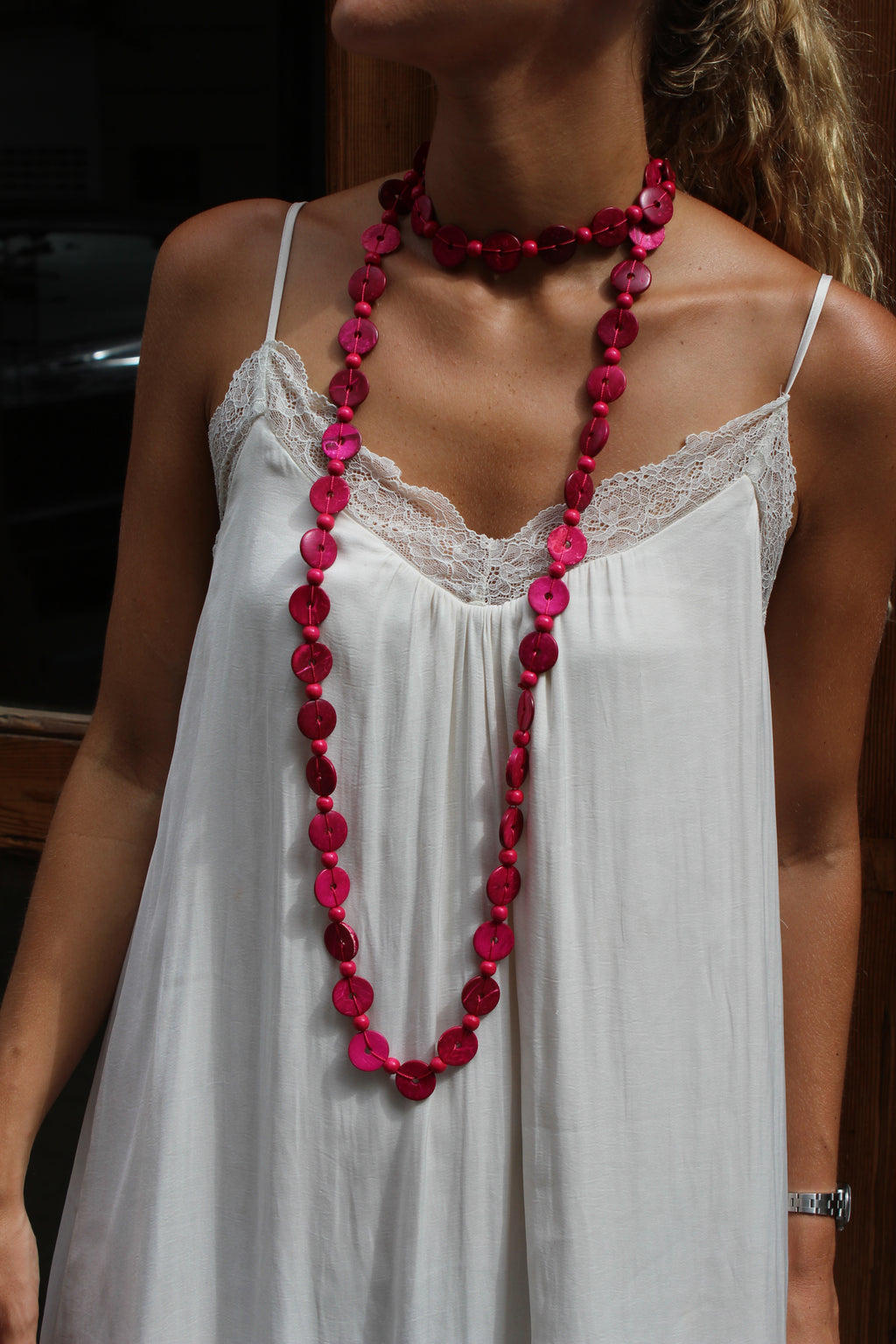Collar fucsia