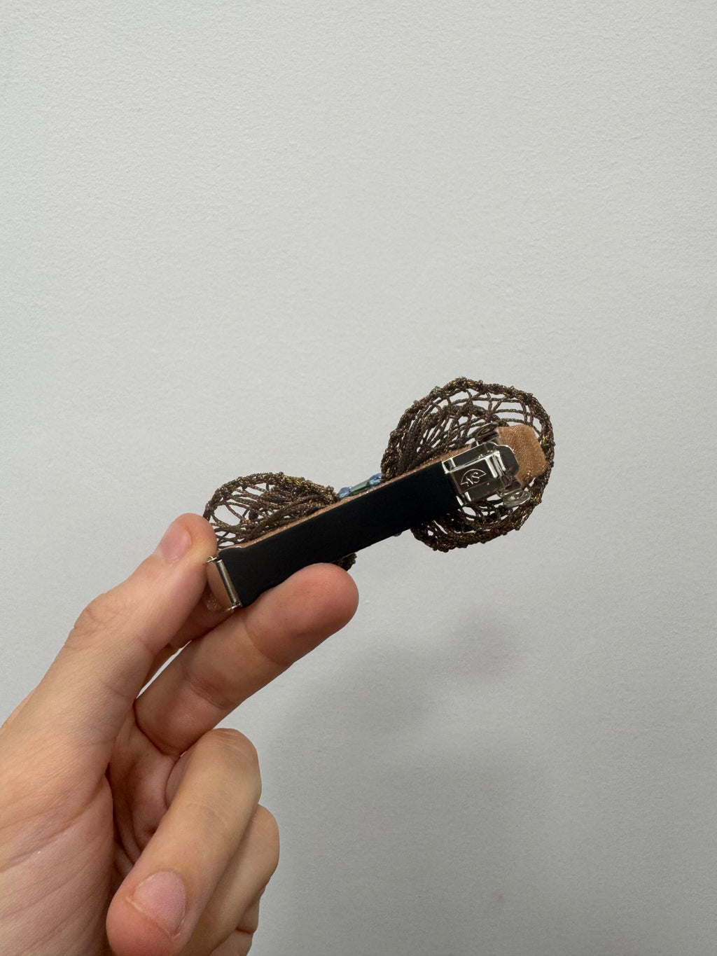 Hebilla de pelo Lazo marrón