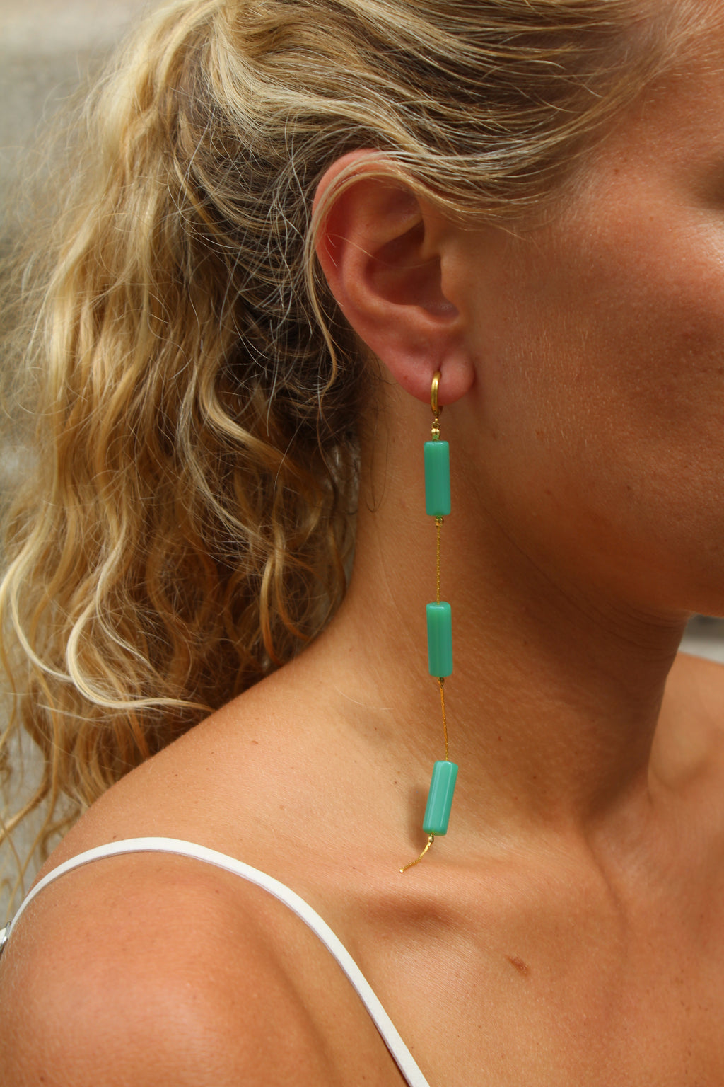 Pendientes Ibiza Azul Turquesa