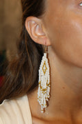 Pendientes Cuentas Blancos