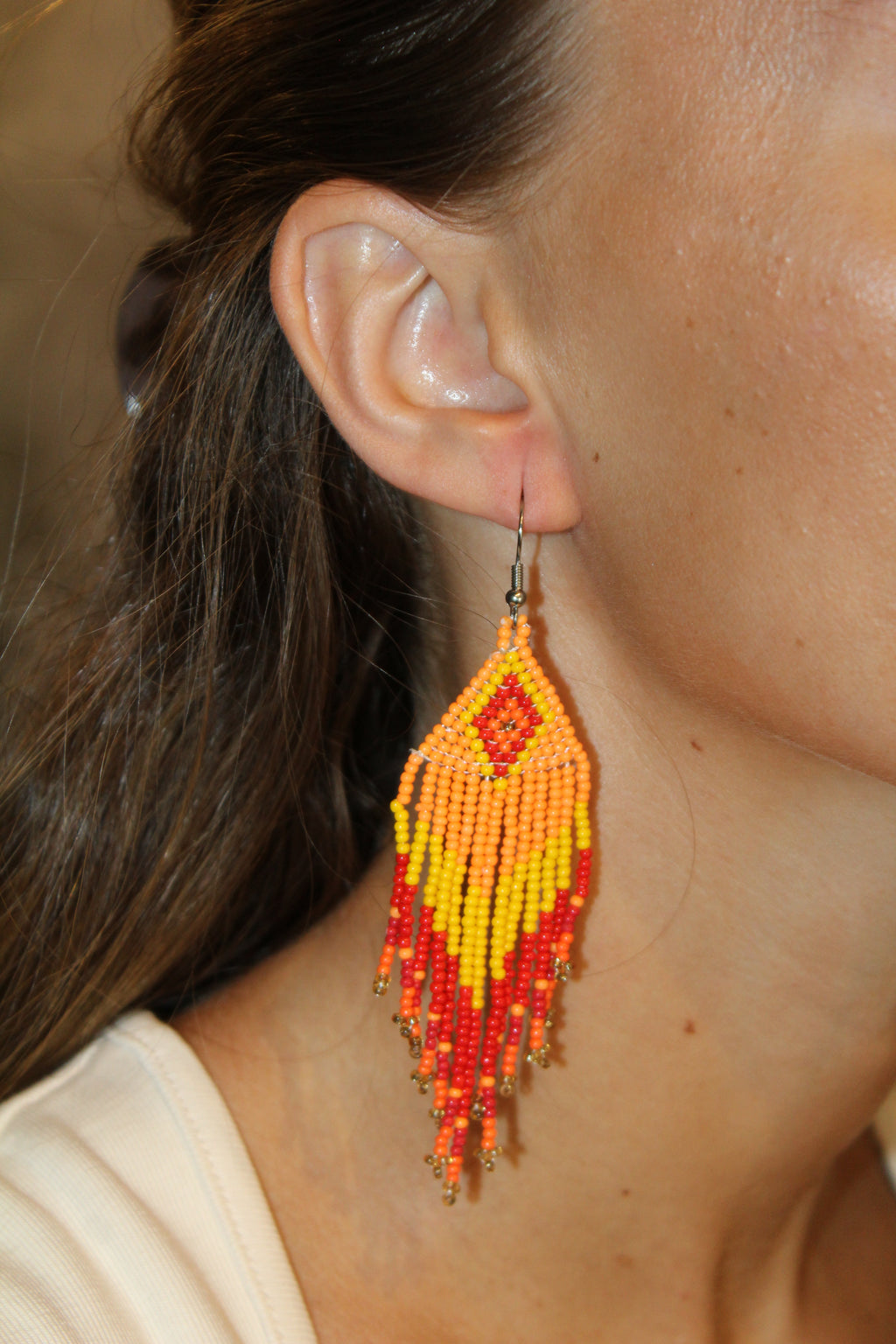 Pendientes Cuentas Naranja