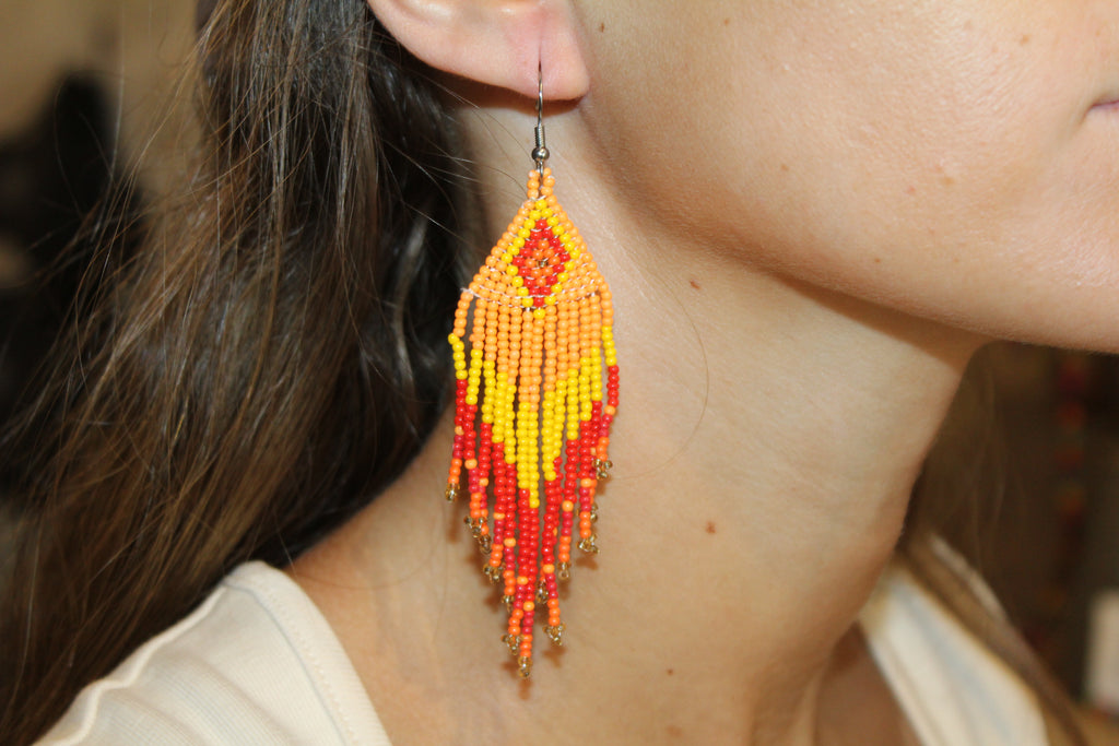 Pendientes Cuentas Naranja