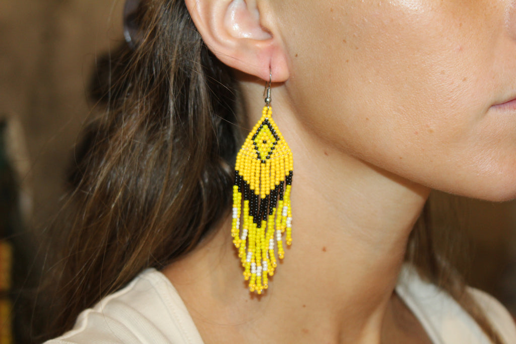 Pendientes Cuentas Amarillos