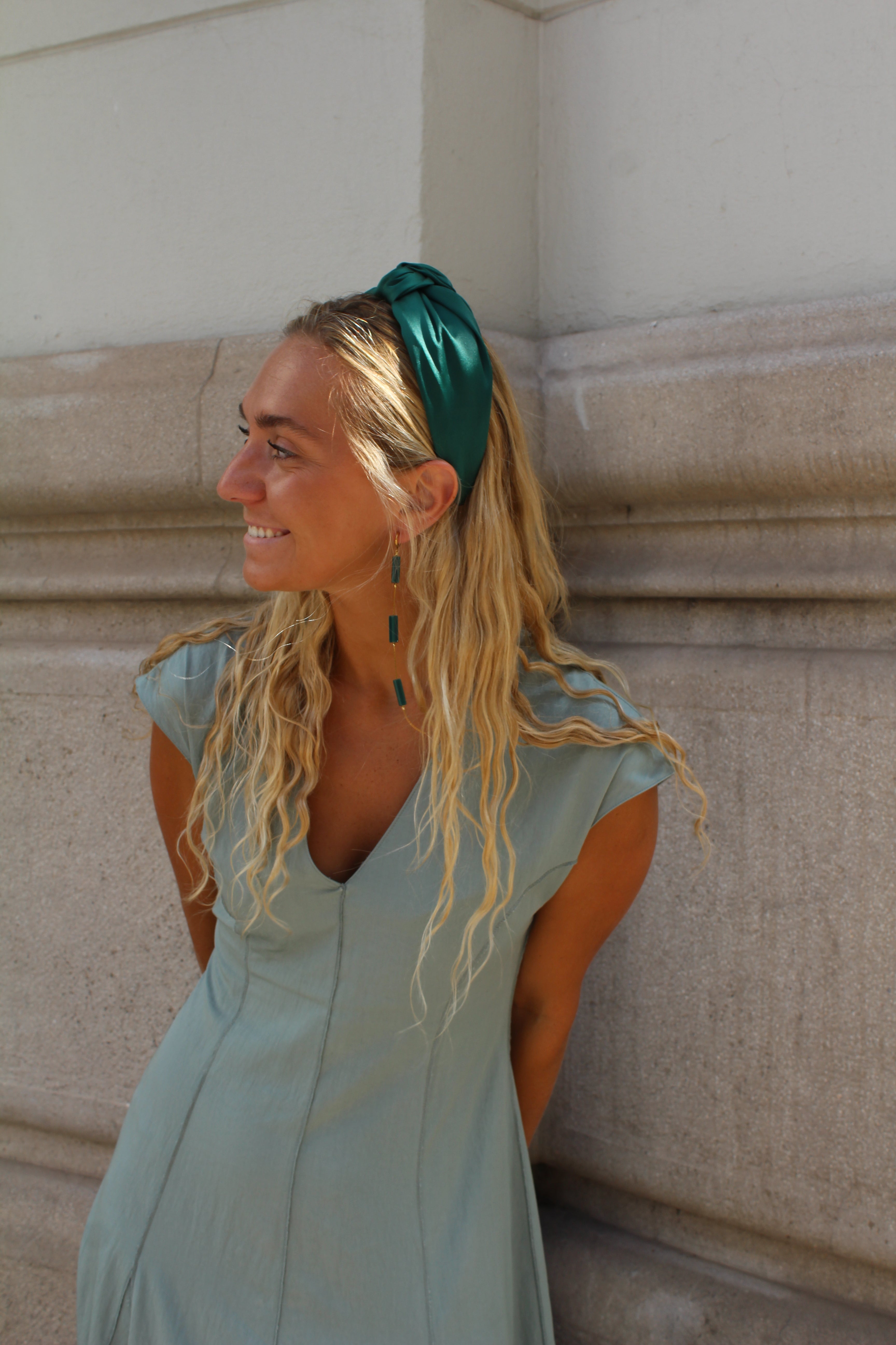 Diadema lazo verde