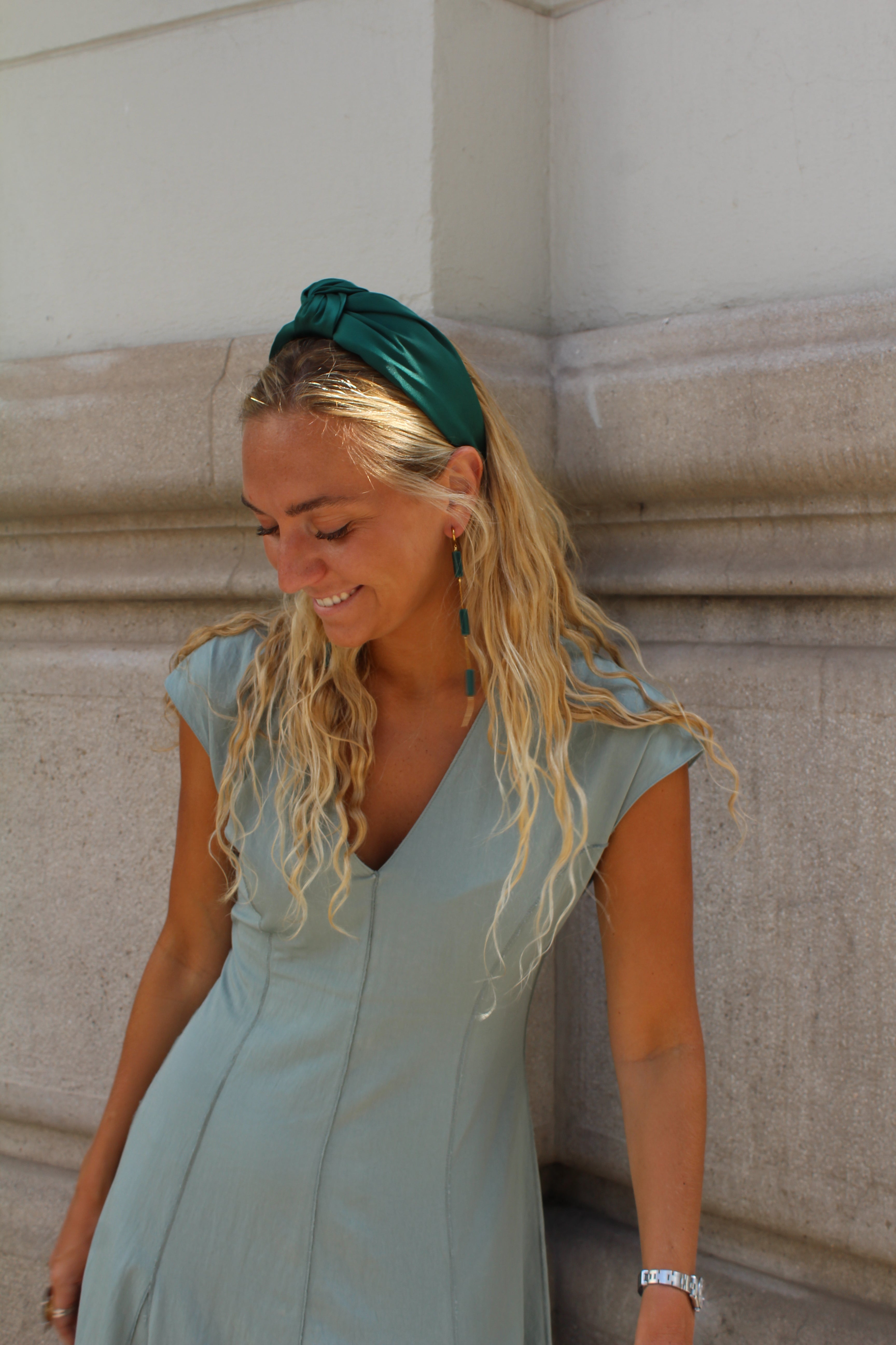 Diadema lazo verde