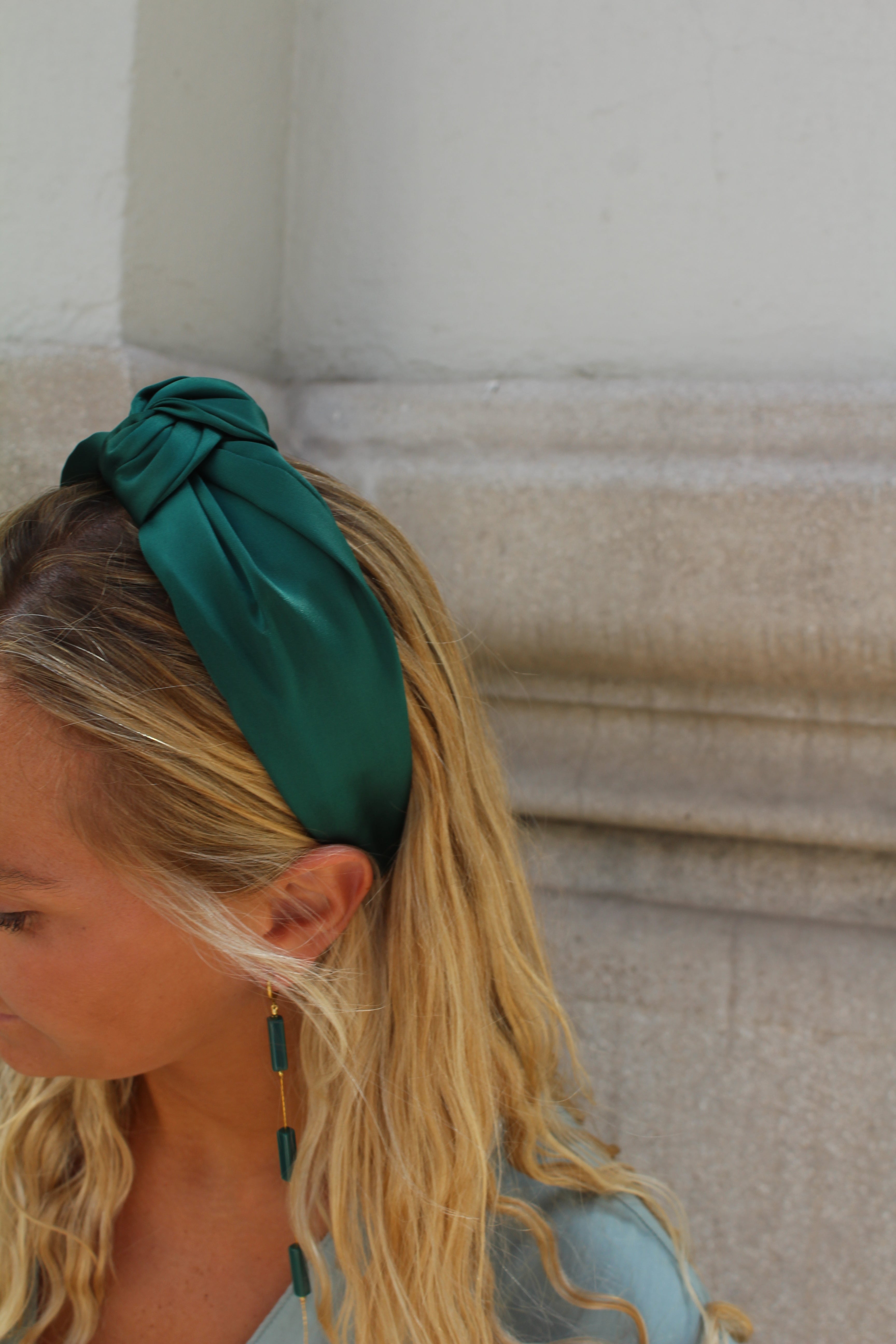 Diadema lazo verde